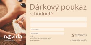 Dárkový poukaz v takové hodnotě, jakou si zákazník zvolí